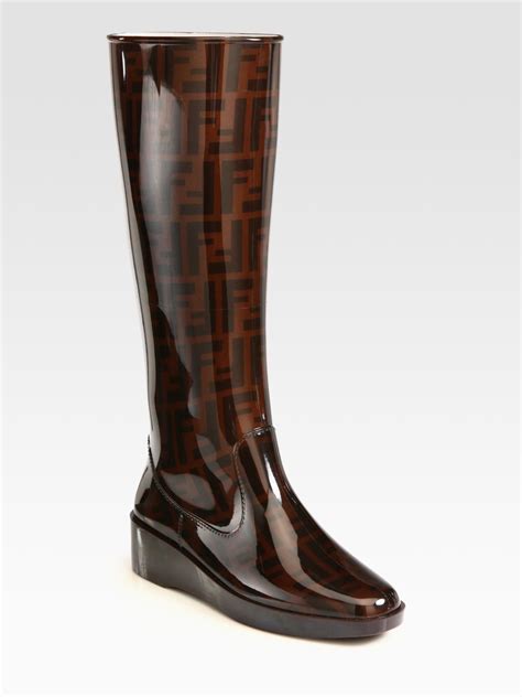 fendi rain boots 2012|thigh high Fendi boots.